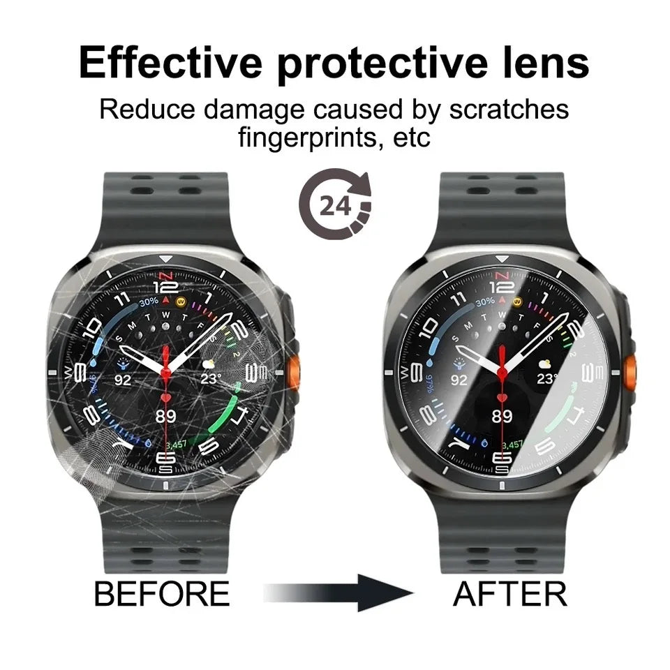 Tempered Glass For Samsung Galaxy Watch 7 40mm 44mm/FE 40mm HD Screen Protector For Galaxy Watch 7 Ultra 47mm Accessories Protec