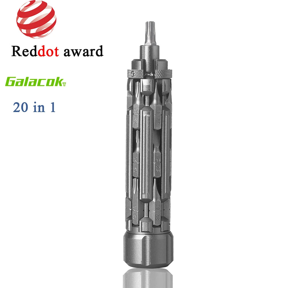 Galacok Multi-function Screwdriver Set Magnetic Phillips Torx Drill Bits with Power Settings for Outdoor Home Daily Repairs