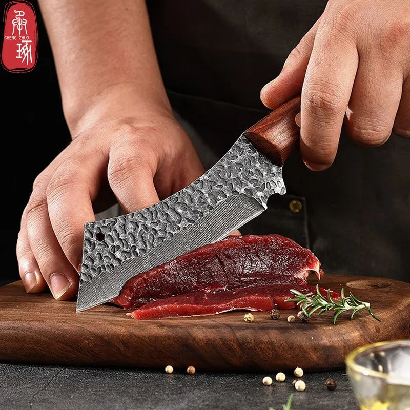 Handmade Forged Boning Knife Kitchen Butcher Knife BBQ Cooking Chef Knives Household Fruit Utility Knife Kitchen Accessories