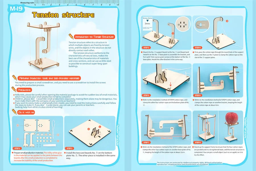 DIY Handmade Small Production Physical Model Assembly Craft Technology Science Experiment Educational Toy Project for School Kid