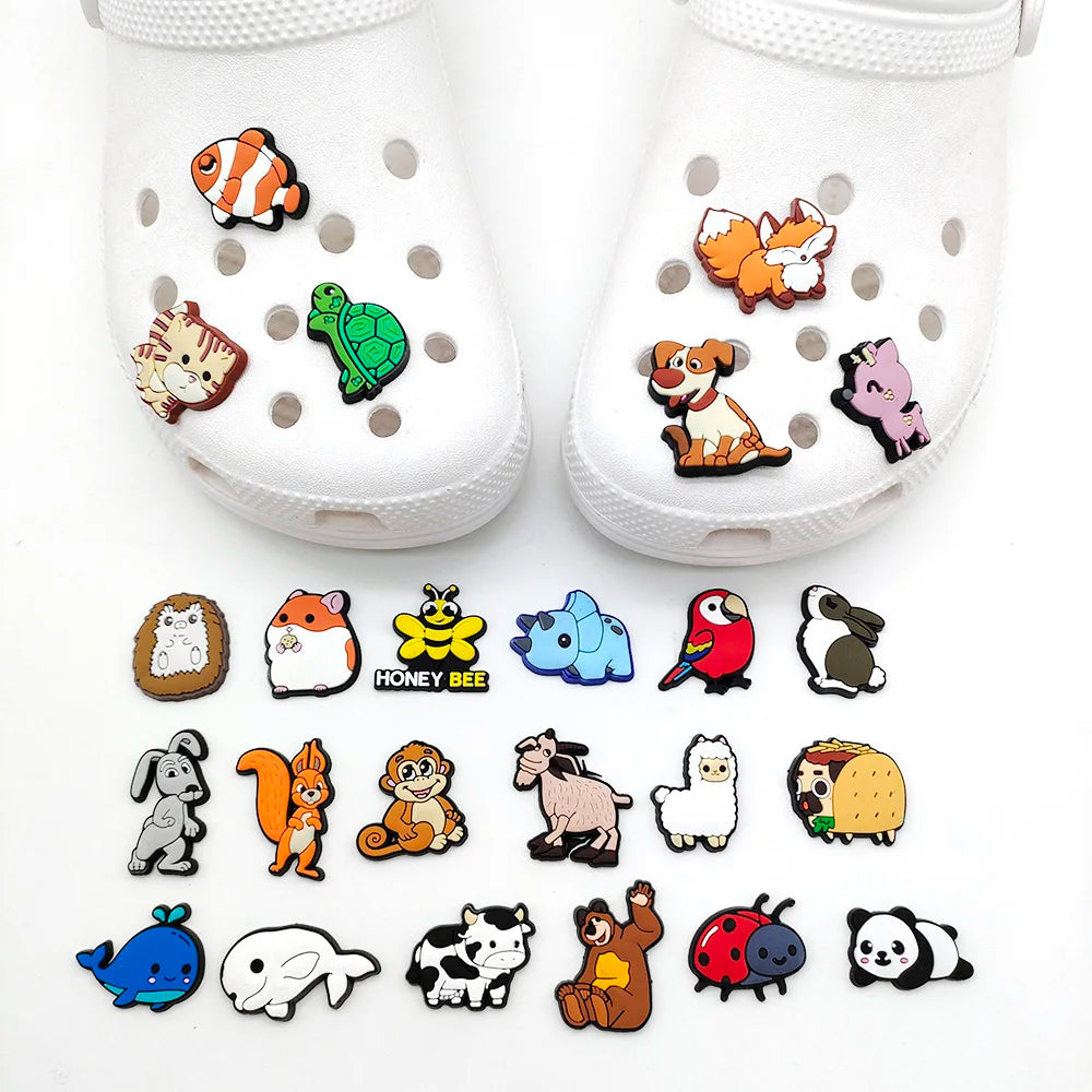 Sea Animal Collection Whale Shark Shoe Charms for Clogs Sandals Decoration Shoe Accessories Charms for Friends Gifts