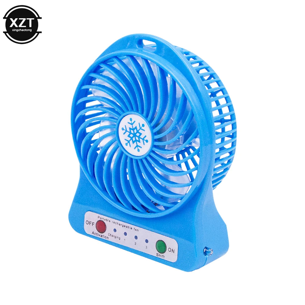 USB Mini Fan Handheld Fan Desktop Fan Portable USB Charging Fan Office Travel Dormitory Multi-color Options