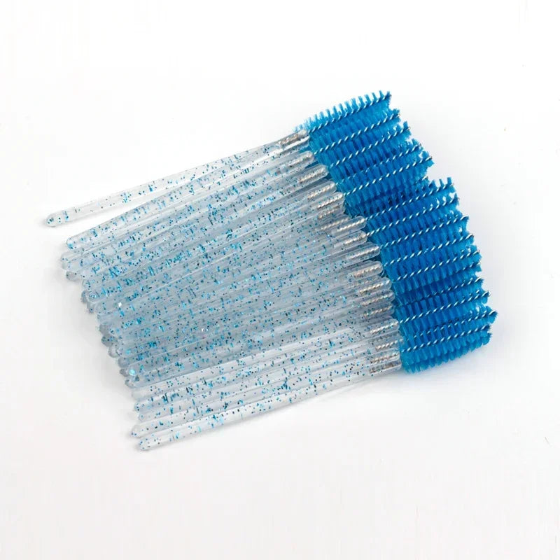 Wholesale 50pcs Disposable Eyelash Brushes Extension Crystal Eyebrow Brush Mascara Wand Eye Lashes Cosmetic Tool Makeup Beauty