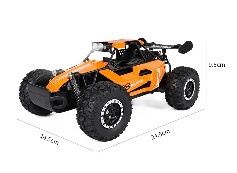 Radio 1:16 Model RC Car With LED Lights 2WD Off Road Remote Control Racing Drift Climbing Vehicle Cars Toys Gifts for Boys Girls