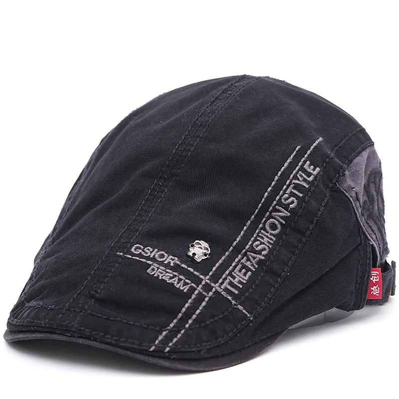 2024 New Summer outdoor Sports Cotton Berets Caps For Men Women Casual Peaked Caps letter embroidery Berets Hats Casquette Cap