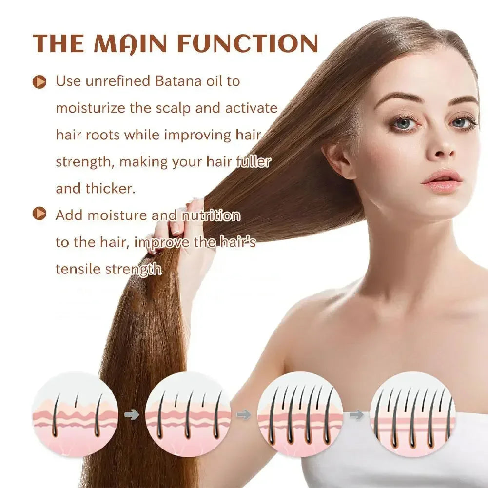 120ml Batana Oil Hair Growth for Men Women Fast Growing Products Essential Oils Ginger Anti Hair Loss Scalp Treatment Hair Care