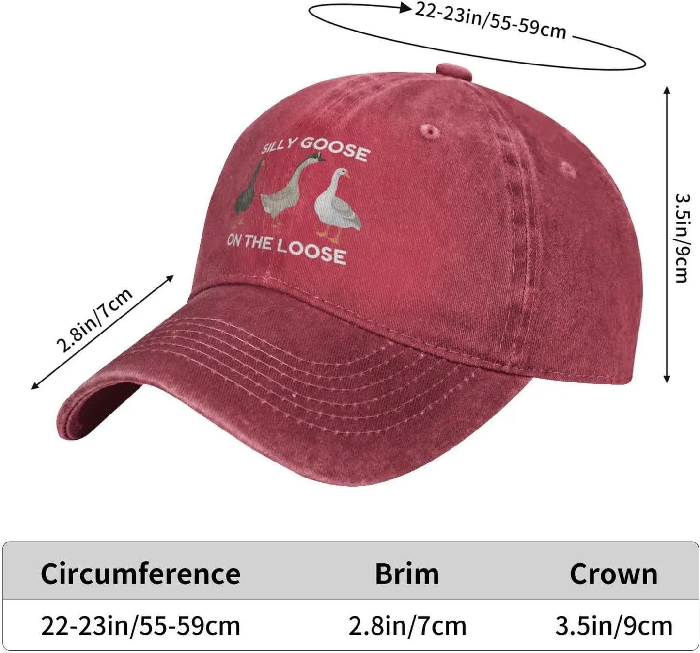 Funny Silly Goos Hat Silly Goose On The Loose Hat for Women Dad Hats Funny Hats