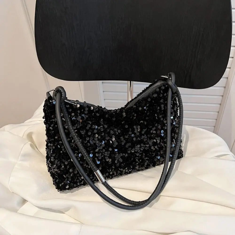 Solid Color Sequins Crossbody Bags Fashion INS Sequins Shoulder Bags Phone Purse Handbag Evening Clutch Bag Girl DIY
