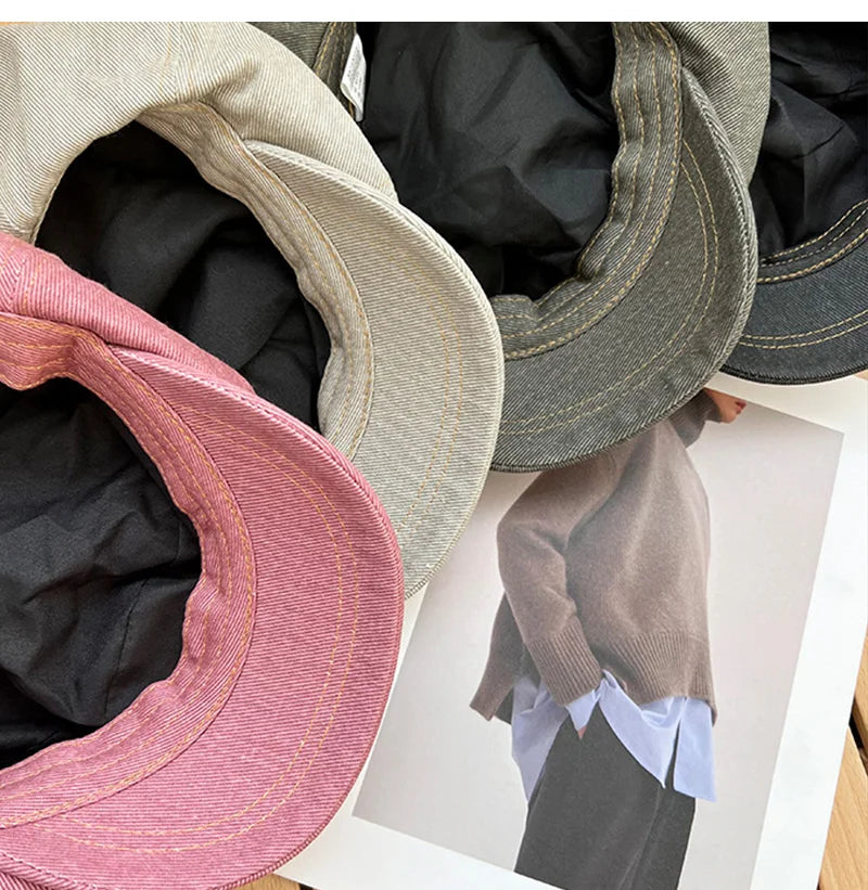 Cloud Top Octagonal Beret Hat Women Cotton Berets Spring Summer Casual Versatile Painter Visors Girls Korea Vintage Newsboy Cap