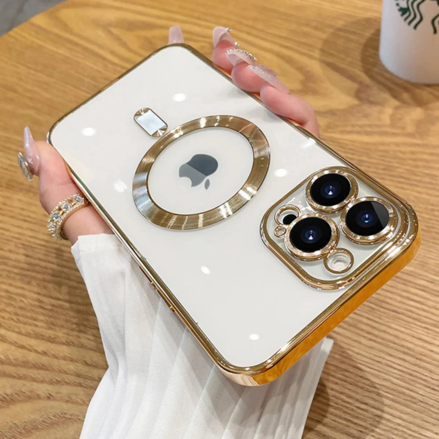 Original Luxury Plating Magsafe Magnetic Wireless Charging Case For iPhone 15 14 13 12 11 Plus Pro Max X XS XR 7 8 Cover Fundas
