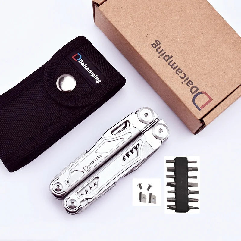 Daicamping DL1 Extra Cutter Scissors Saw Clamp Multi Tools / Clip Pliers Multifunctional Foldable EDC Folding Knife Multitools