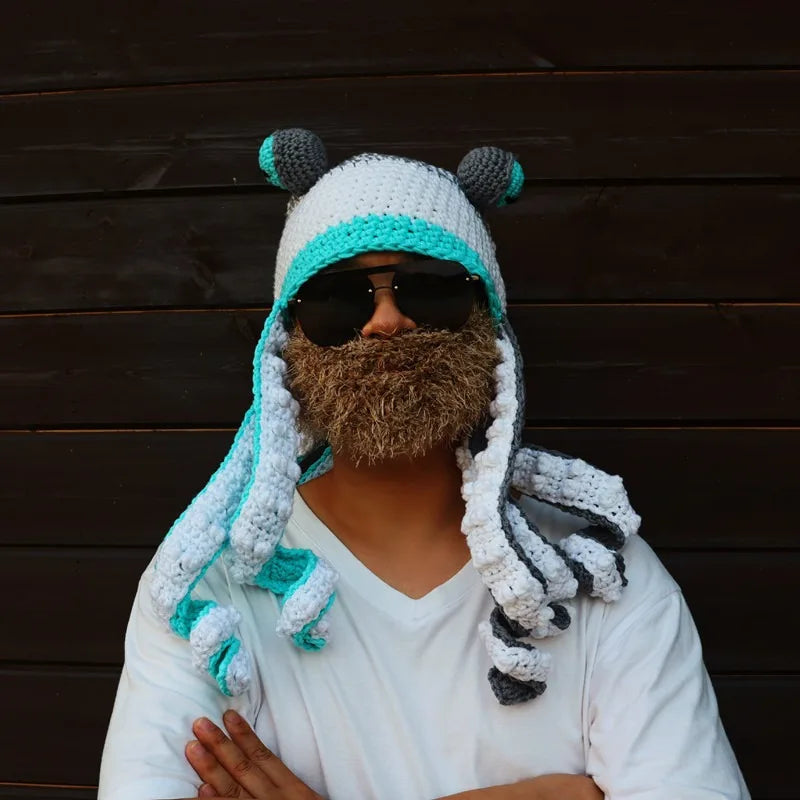 Hat Unisex Cthulhu Style Adult Party Funny Octopus Headgear Creative Holiday Gift Tricky Woolen Hat
