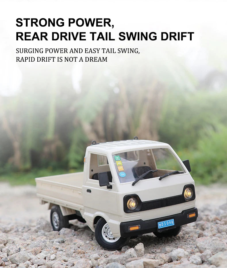 WPL D12 1:10 / 1:16 RC CAR Simulation Drift Climbing Truck LED Light Haul Cargo Remote Control Electric Toys For Children