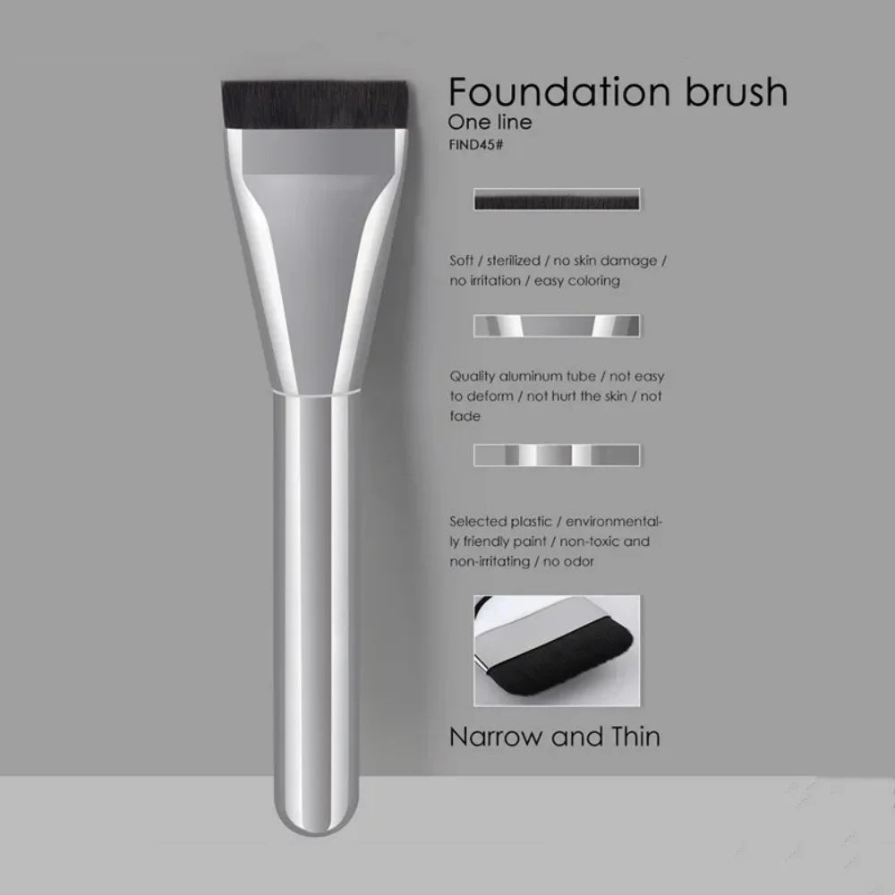 Stainless Steel Makeup Spatula Mixing Stick Foundation Brush Set Eyeshadow Cream Pigment Mixing Tool Face Contour Brush Tool