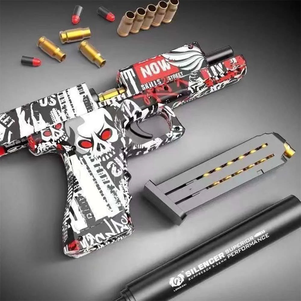 100 Soft Foam Bullets + 32 Shells For Glock Toy Gun Colt Pistol Shooting Games Kids Toys Dropship Shopify