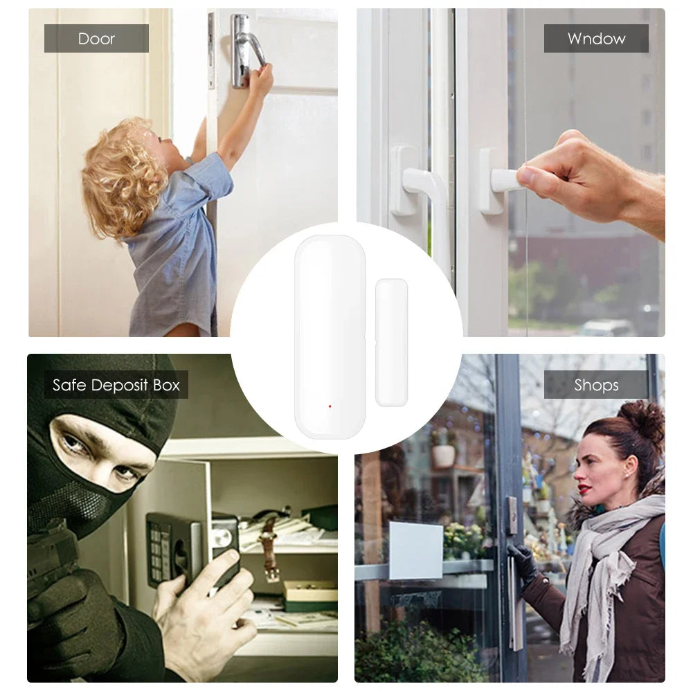 Tuya WiFi Door Sensor Window Sensor Smart Home Wireless Door Detector Smart Life APP Remote Control for Alexa Google Home