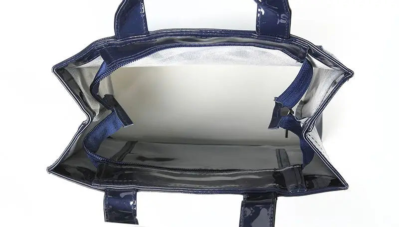 New Fashion Style Jelly Handbag for Women Eco Friendly Flower Tote Shopping Bag Reusable Waterproof PVC Shoulder Shopper Bag