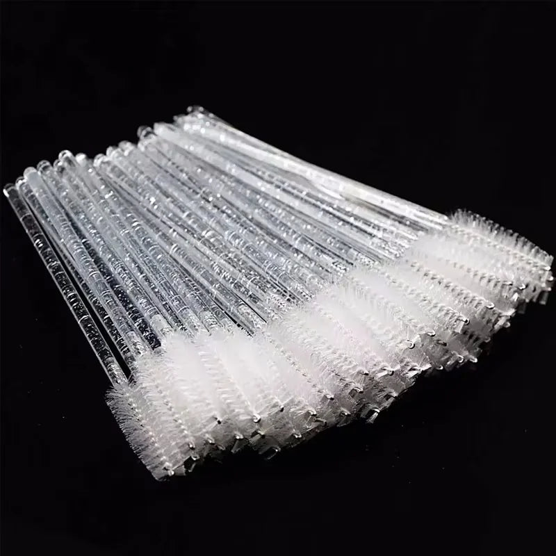 Wholesale 50pcs Disposable Eyelash Brushes Extension Crystal Eyebrow Brush Mascara Wand Eye Lashes Cosmetic Tool Makeup Beauty