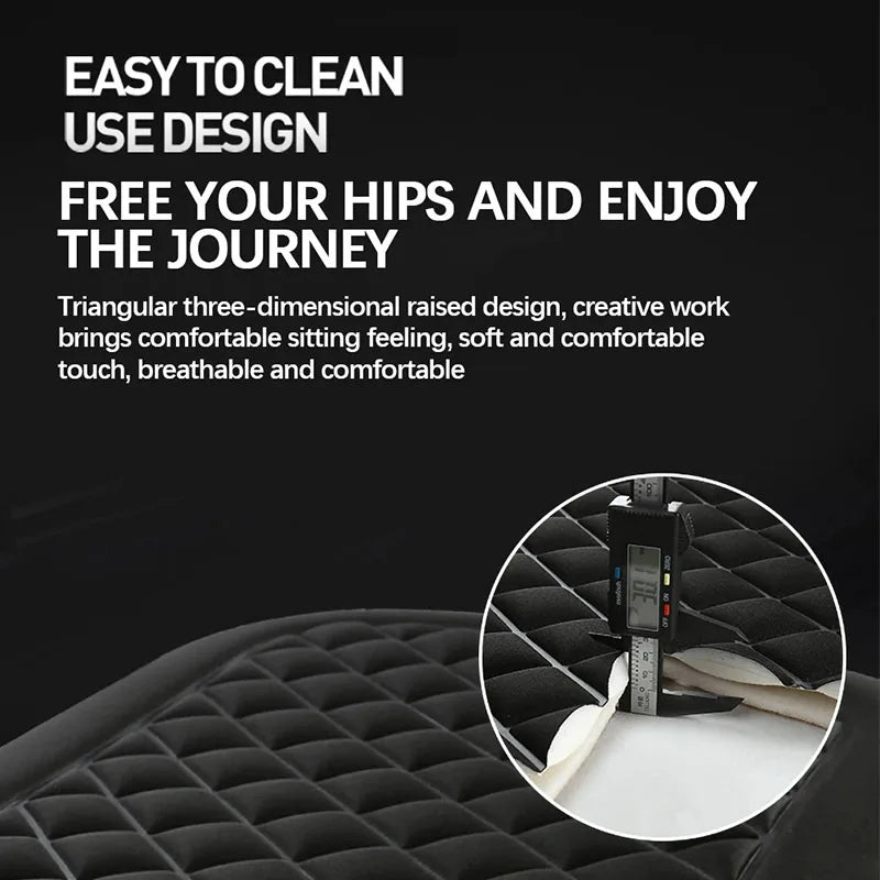Washable Universal Car Seat Cushion Car Seat Cushion Breathable Non-Slip with Comfort Memory Foam for Vehicles Office Chair Hom