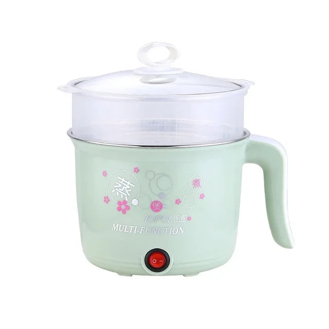 Multifunction Mini Electric Cooker 1-2 People Portable Hot Pot Multi Ramen Pot Mini Rice Cook Home Kitchen Appliance Korea 220V