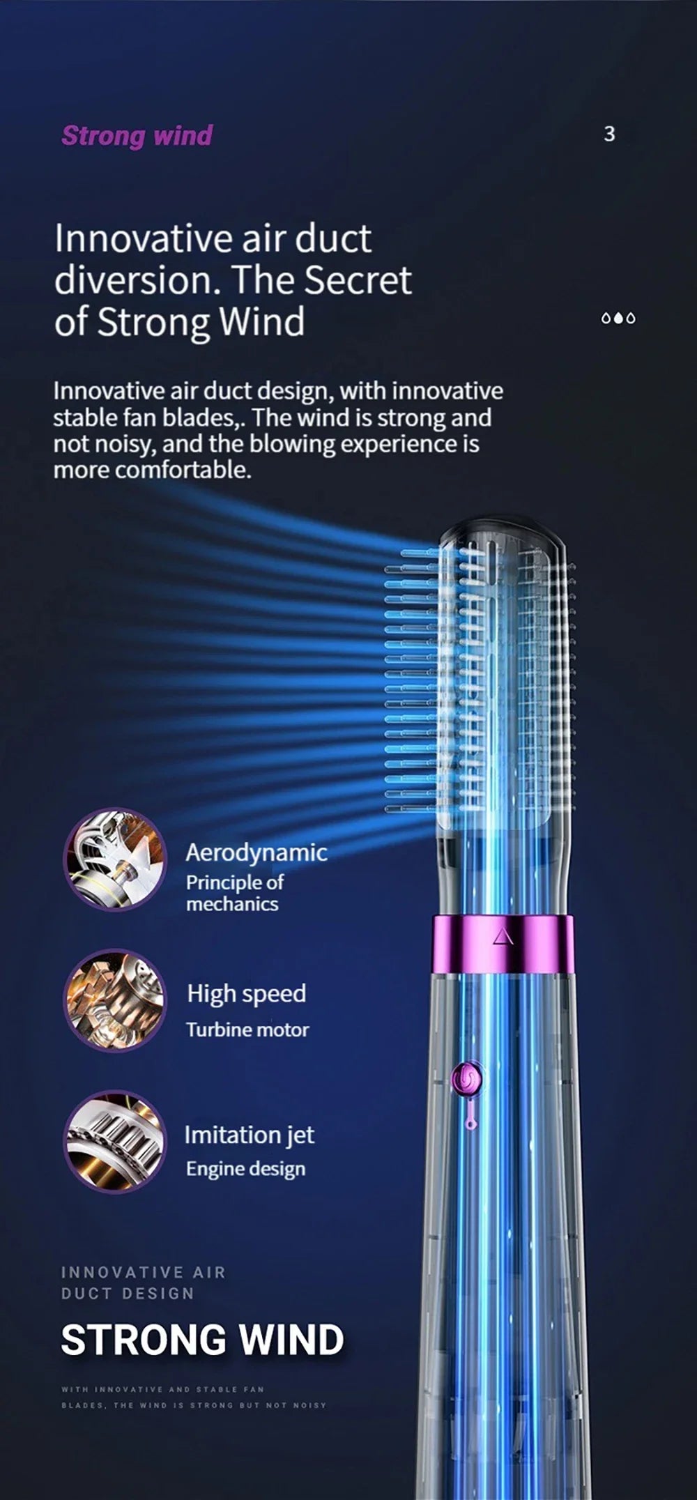 Multifunction Hair Dryer 5 in 1 Hot Air Comb Automatic Curling Rod Straight Hair Comb Hair Dryer Salon Style Tool Fast Dry