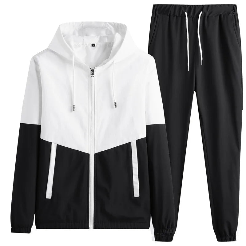 Prowow Men's casual set 2020 autumn men's jacket set sporty youth trend handsome fashion trendy men's clothing