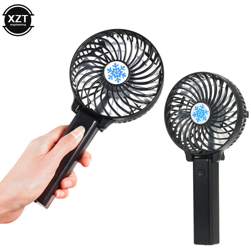USB Mini Fan Handheld Fan Desktop Fan Portable USB Charging Fan Office Travel Dormitory Multi-color Options