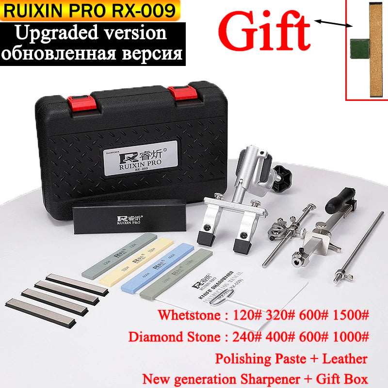2023 New Upgraded Version Ruixin Pro RX009 Aluminium Alloy Knife Sharpener System 360 Degree Flip Constant Angle Grinding Tools