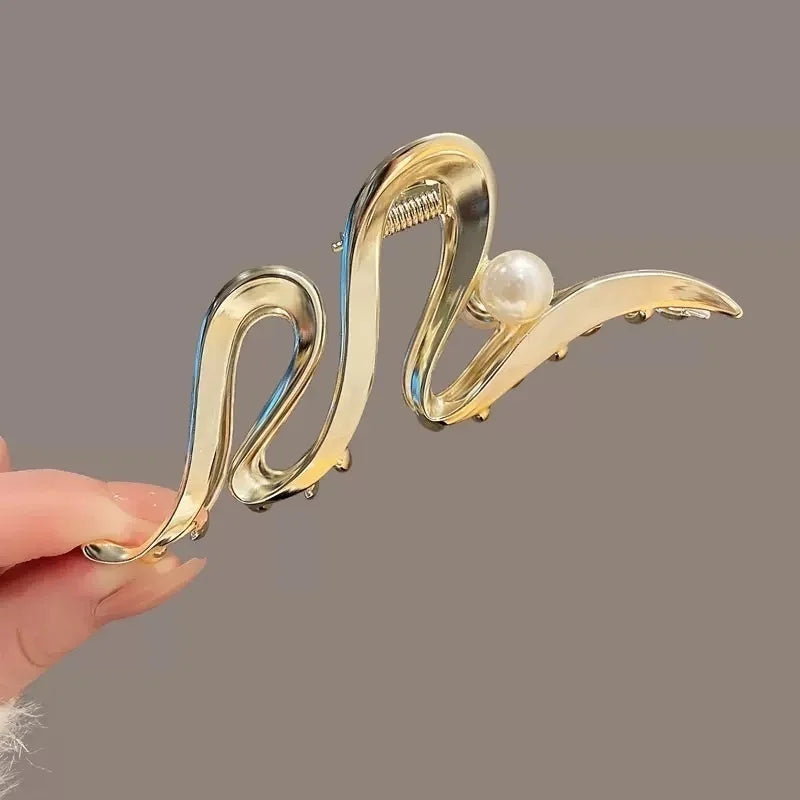 Fashion Geometric Metal Hair Claw Clips for Women Vintage Hair Clamps Crab Headband Hairpin Girls Hair Accessories Headwear