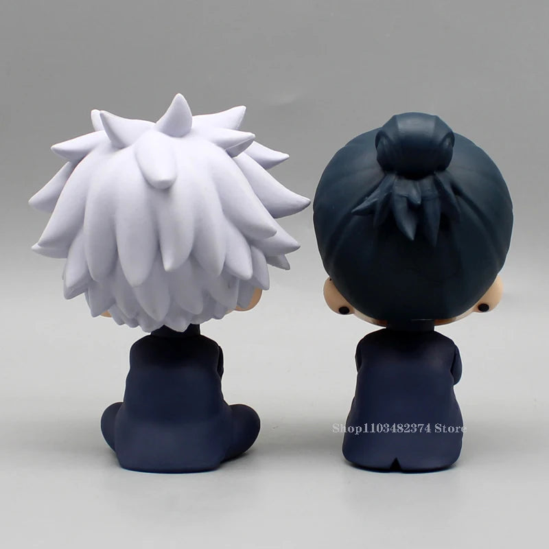 10cm Jujutsu Kaisen Mini Figures Satoru Gojo Figure Action Geto Suguru Figurine Q Version Anime Model PVC Collection Toys Statue