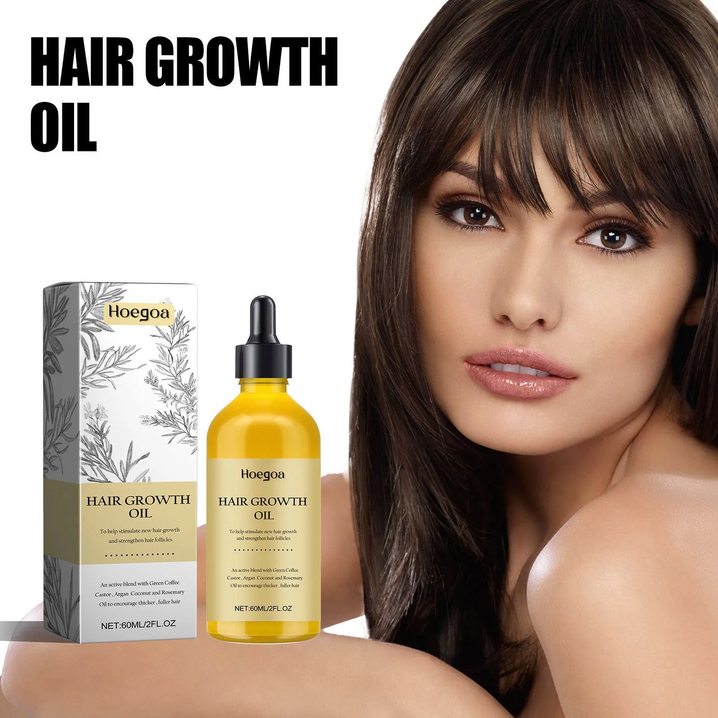Rosemary Dense Hair Essential Oil Prevent Hair Loss Repair Hairs Damage Smooth Moisturizing Nourishing Hair Regrowth Oil 120ml