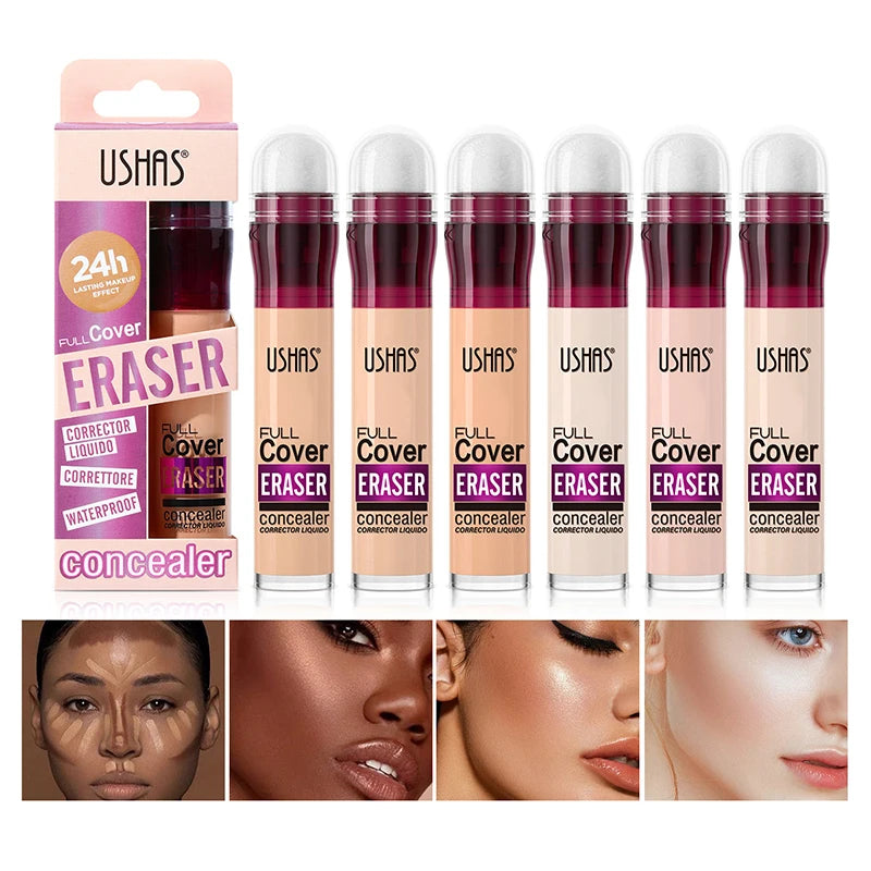 Sponge Head Concealer For Dark Circles Tears Freckles Corrector Acne Dark Circles High-end Makeup Natural Skin Makeup Cosmetics