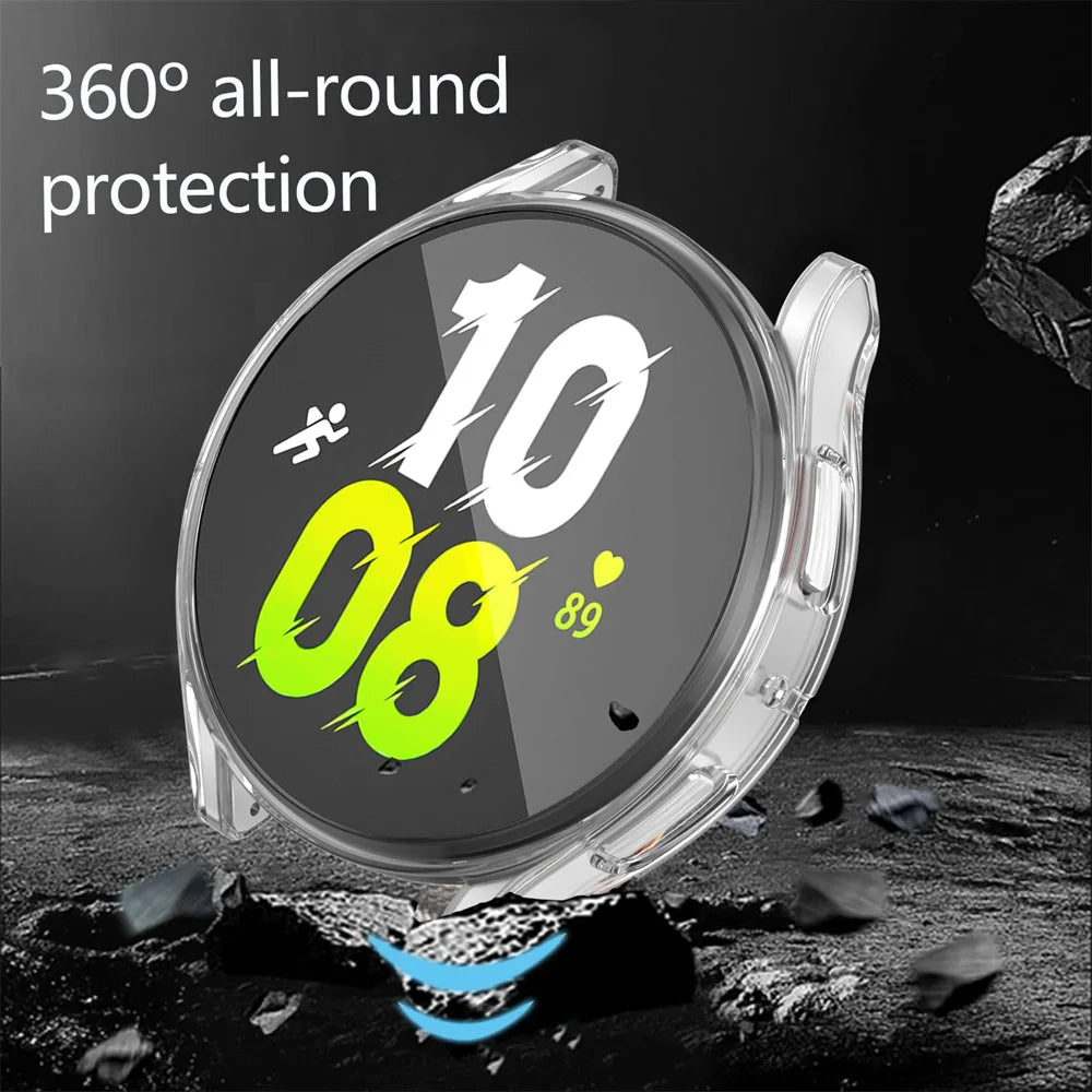 Watch Case for Samsung Galaxy Watch 4/5 40mm 44mm TPU Screen Protector All-Around Bumper Protective Cover galaxy Watch 5 4 44mm