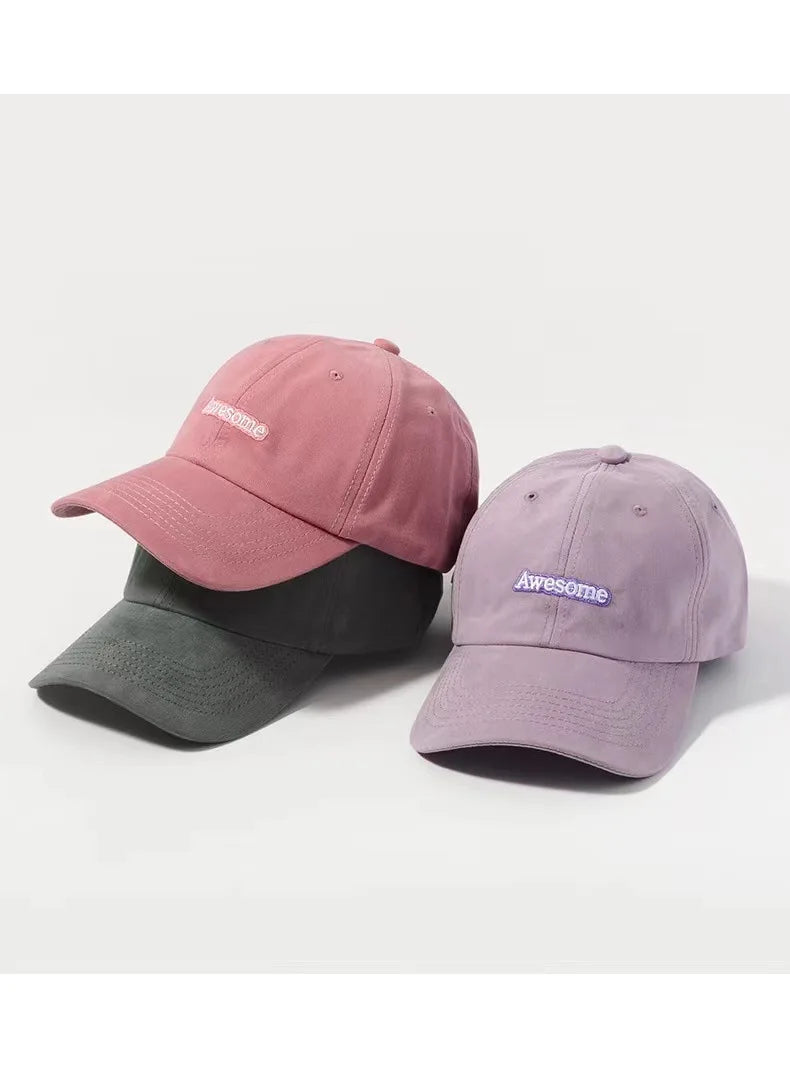 Spring Autumn Awesome Boys Girls Women Baseball Caps 2023 Dropshipping Letter Embroidered Men's Women's Cap Hip Hop Snapback Hat