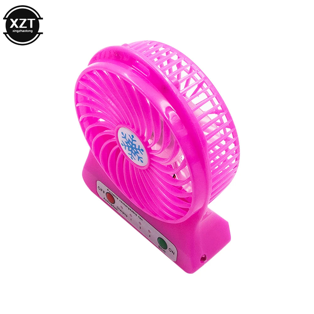 USB Mini Fan Handheld Fan Desktop Fan Portable USB Charging Fan Office Travel Dormitory Multi-color Options