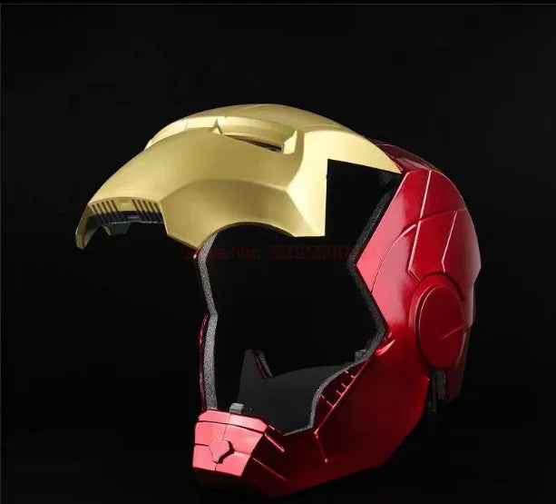 In Stock New Marvel Avengers Iron Man Helmet Cosplay 1:1 Light Led Ironman Mask Pvc Action Figure Toys Child Adult Gift