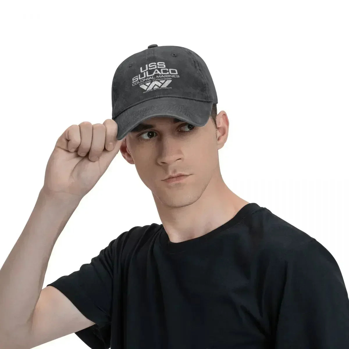Vintage Jeans USCSS Nostromo Alien Sulaco Colonial Marines Aliens Baseball Cap For Men Women Hats Snapback Casquette