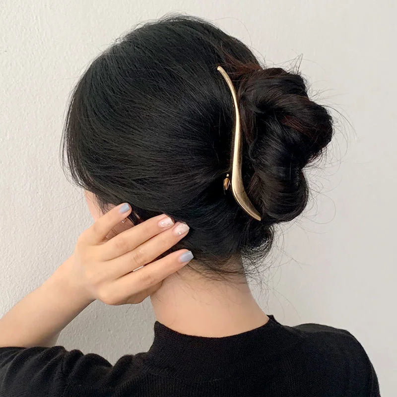 Fashion Geometric Metal Hair Claw Clips for Women Vintage Hair Clamps Crab Headband Hairpin Girls Hair Accessories Headwear