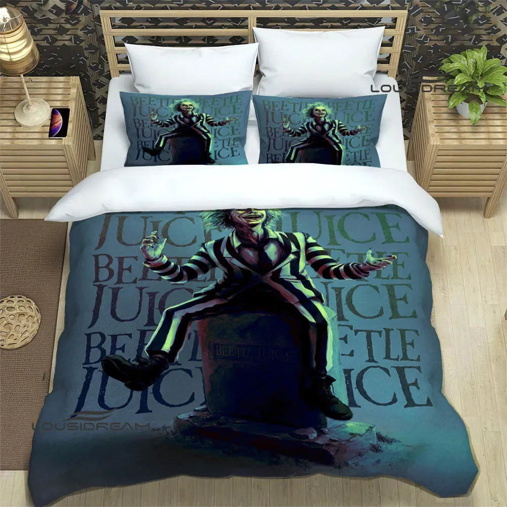 Horror movie B-Beetlejuice Bedding Sets exquisite supplies set duvet cover bed comforter set bedding set luxury birthday gift