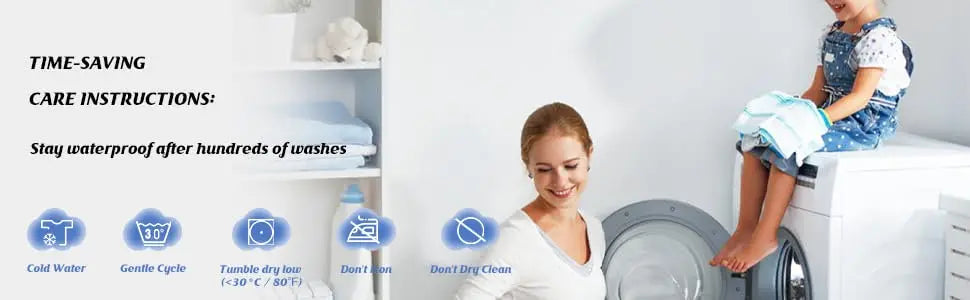Baby Waterproof Mattress Protector Fitted Sheet Breathable & Noiseless Crib Toddler Baby Mattress Cover
