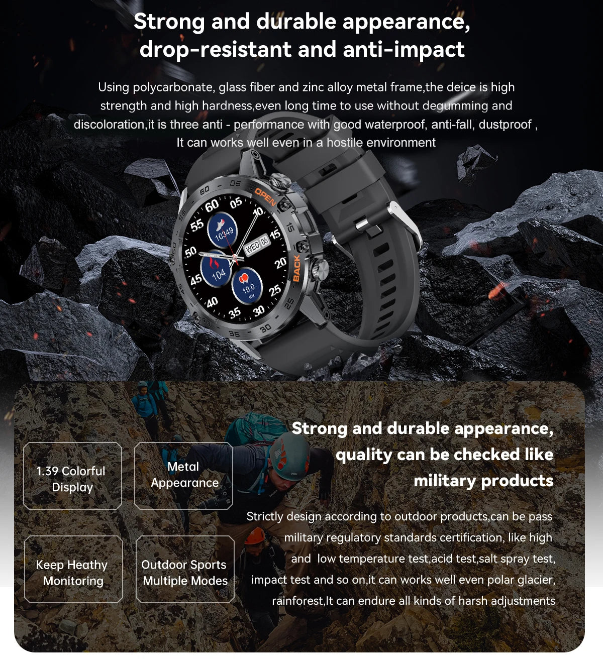 LIGE Smartwtach For Men 400mAh Outdoor Sport Bluetooth Calling Watches Health Monitoring Waterproof Smartwatch Man Reloj Hombre