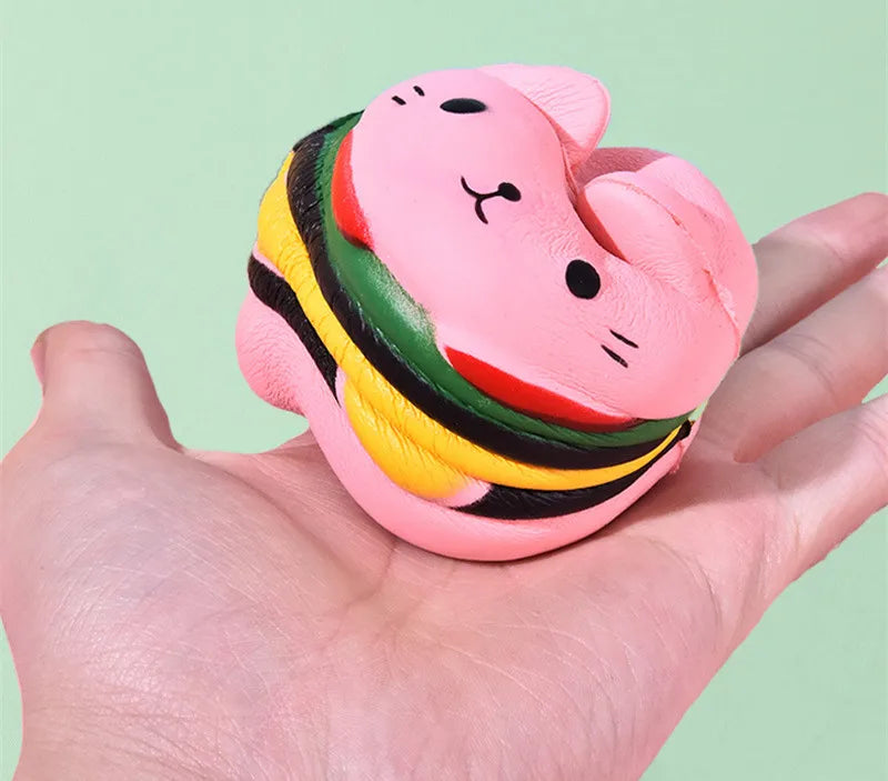 Jumbo Kawaii Squishy Toys Slow Rising Squeeze PU Popcorn Animals Anti Stress Relief Squishies Toy For Children Kids Xmas Gift