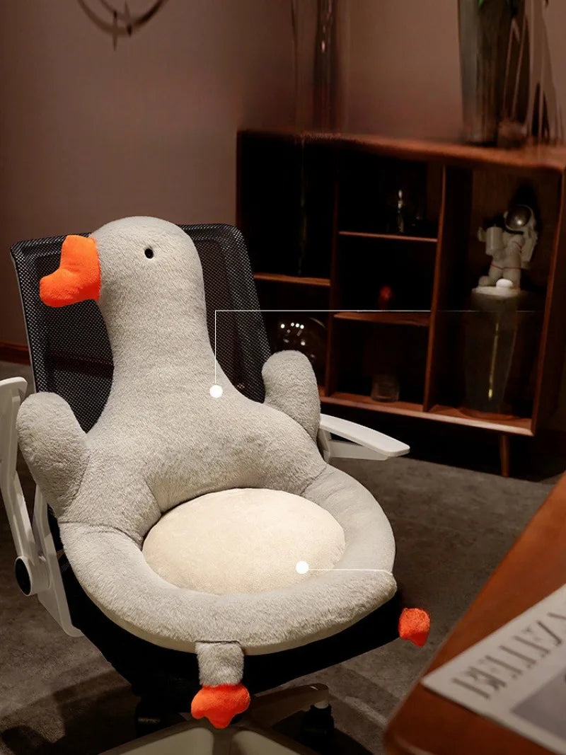 2024 New Big White Goose PuTuan Cushion Office Cute Student Thickened Pillow Dormitory Tatami Chair Cushion Futon Cushions Cojin