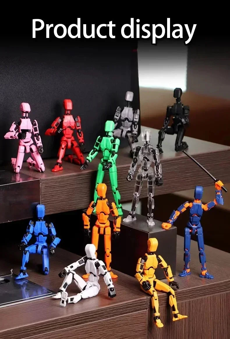 Multi-Jointed Movable Shapeshift Robot 2.0 3D Printed Mannequin Dummy 13 Action Figures Toys Kids Adults Parent-children Games