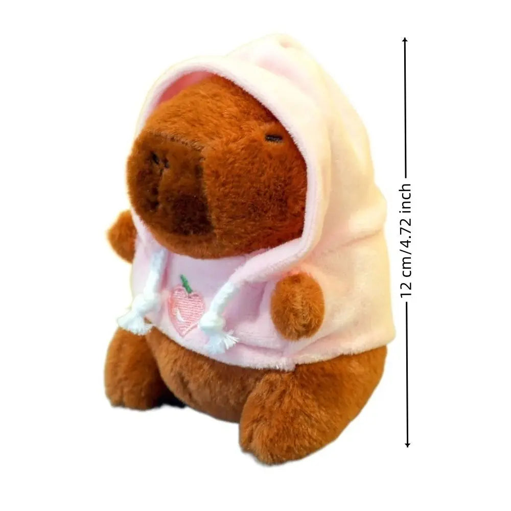 Soft Capybara Plush Toy with Wings Small Size Simulation Doll Stuffed Animals Hoodie Anime Fluffty Toy for Child Gift