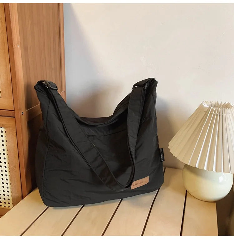 Japanese Women Men Shoulder Crossbody Bag Large Canvas Messenger Bags for Student 2024 Brand Book Bags Female Handbag Satchels
