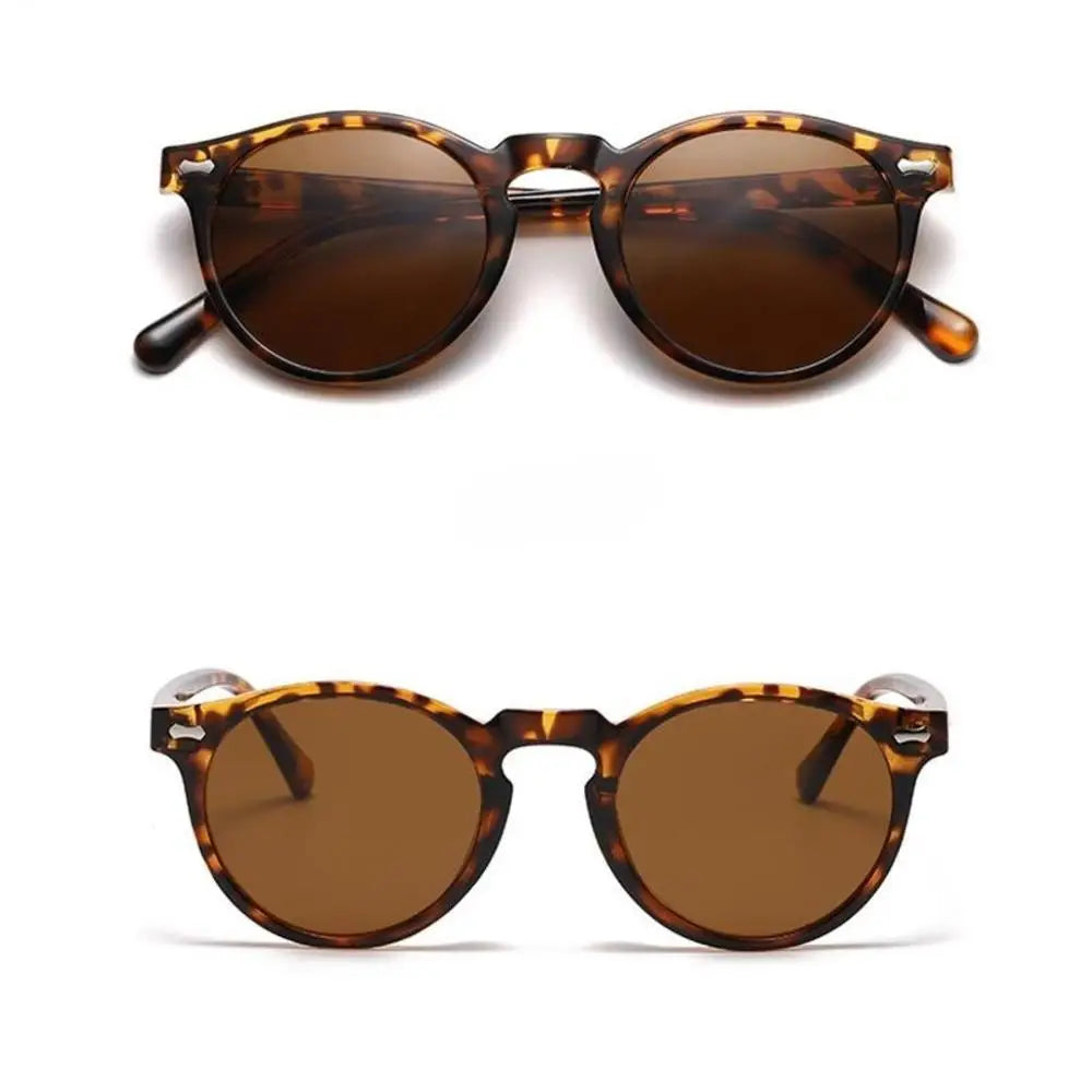 Retro Round Polarized Sunglasses Men Women Fashion Vintage Driving Glasses Outdoor Travel UV400 Shades Goggles Cycling Glasses