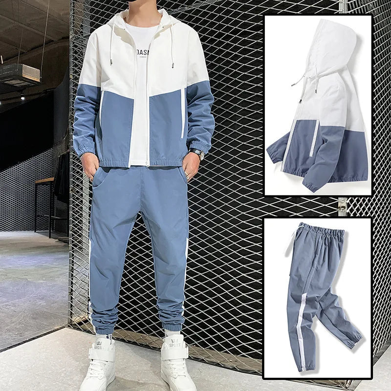 Prowow Men's casual set 2020 autumn men's jacket set sporty youth trend handsome fashion trendy men's clothing