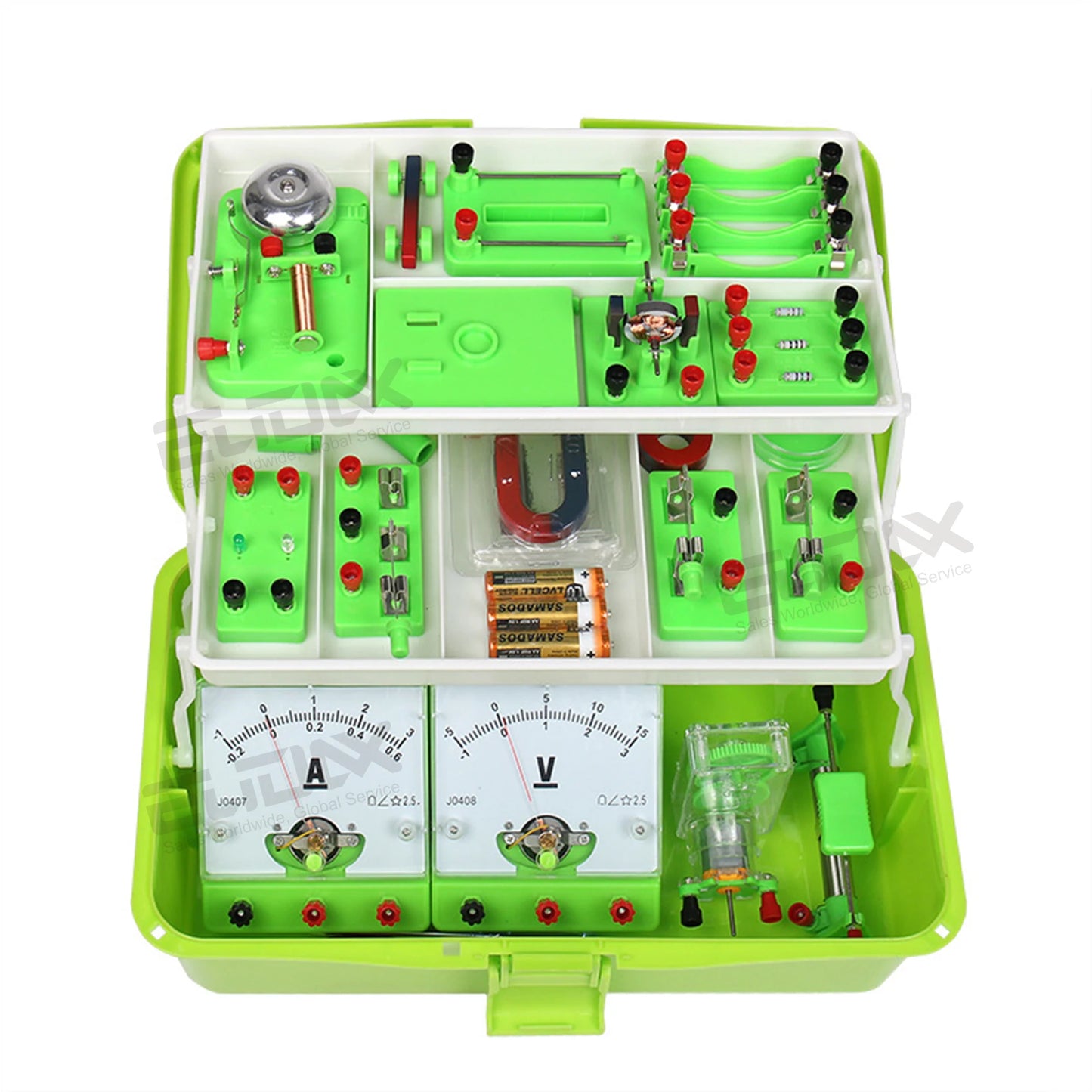 Physics Labs Basic Electricity Discovery Circuit Magnetism Experiment Kits Science Education Toy for Junior Senior High School