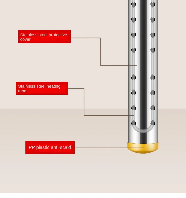 110V 220V Electric Water Heater Portable Water Boiling Rod Heating Machine Fast Heating